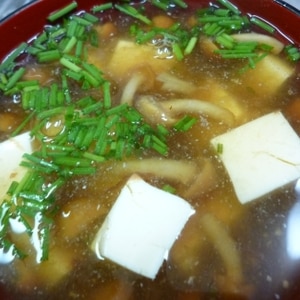 生姜入り　❤やまなめなめこと豆腐のお吸い物❤